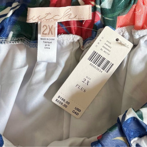 ANTHROPOLOGIE NWT 2X HUTCH Floral Printed Tiered Maxi Skirt • Vibrant Boho - Picture 8 of 13